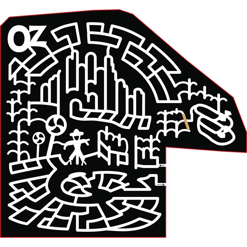 18_VA_Harrisonburgh wizard of oz emerald city corn stalk scarecrow red ruby slippers yellow brick road