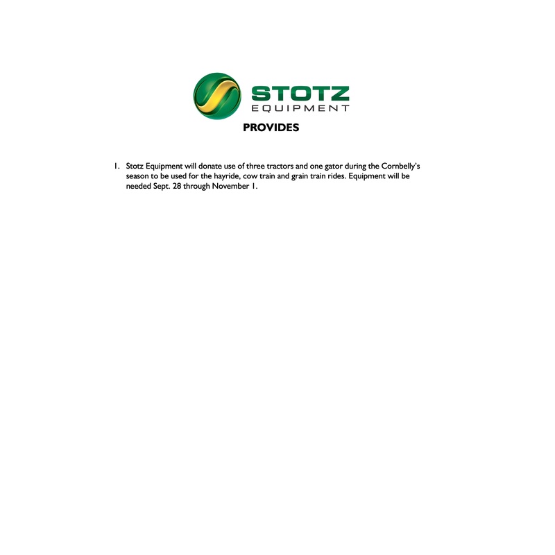 Proposal for Marketing Partnership Stotz Equipment