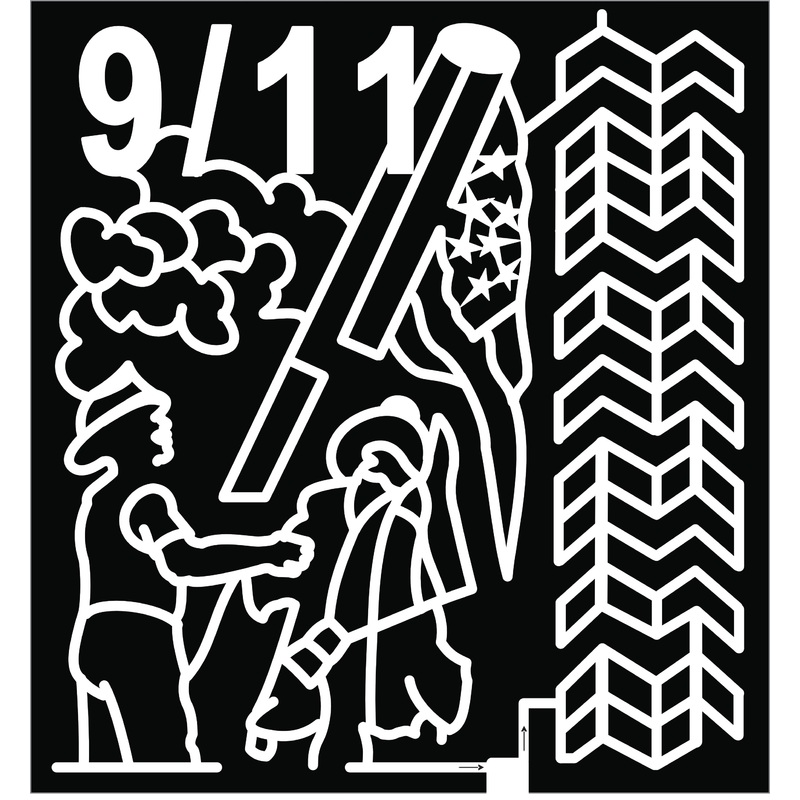 21_IA_Long Grove 9-11 9/11 twin towers flag raise cloud fireman firefighter