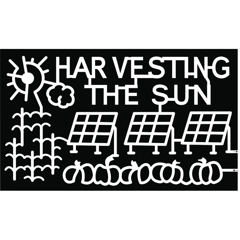 21_NY_Scottsville sun solar panel pumpkin corn cloud power