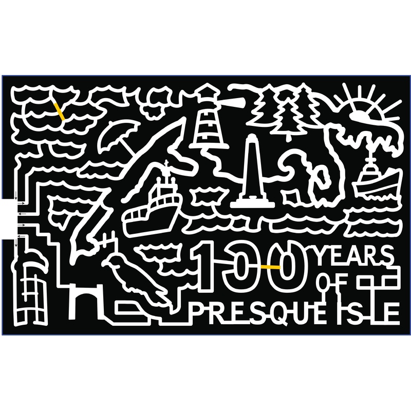 21_PA_Waterford presque isle ship sun tree monument 100 years umbrella waves bird arch