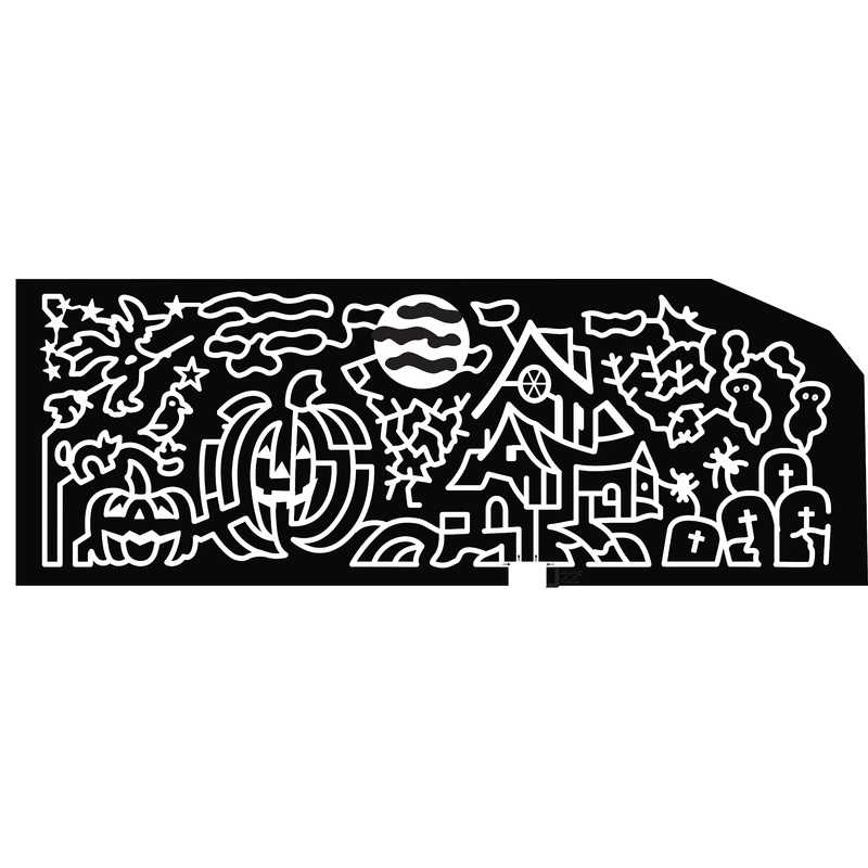 22_CA_Lathrop Pumpkin Haunted House Ghost Tombstone Witch Moon Cat Bird Jack-O-Lantern