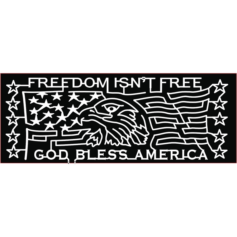 22_CA_Temecula God Bless America Freedom Isn’t Free Stars Flag Eagle