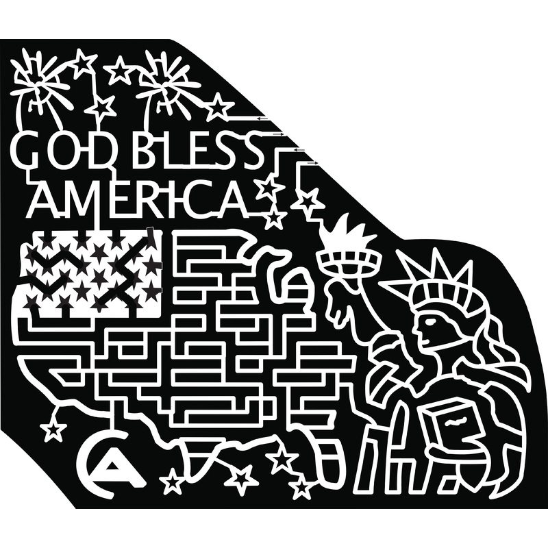22_CO_Ignacio Fireworks God Bless America Statue of Liberty USA Logo Flag