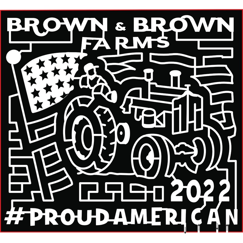 22_FL_Oxford #ProudAmerican Flag Tractor Farmer
