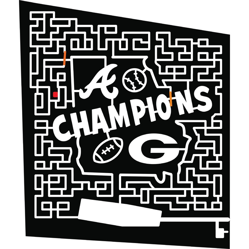 22_GA_Watkinsville Atlanta Braves Baseball Champions Bulldogs Football