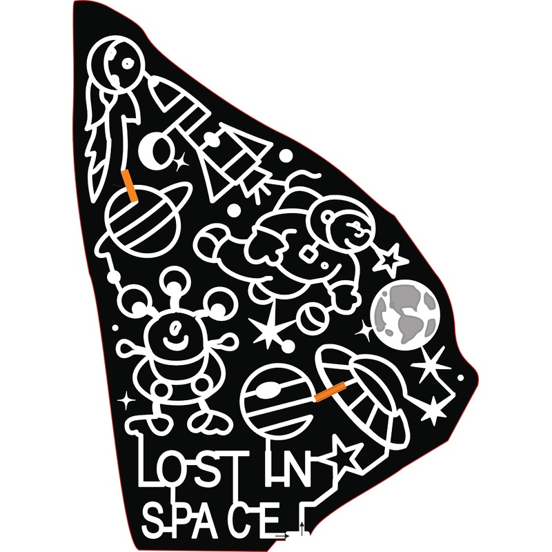 22_MA_Danvers Lost in Space Alien Rocket Planet Stars Astronaut Earth Space Ship Moon