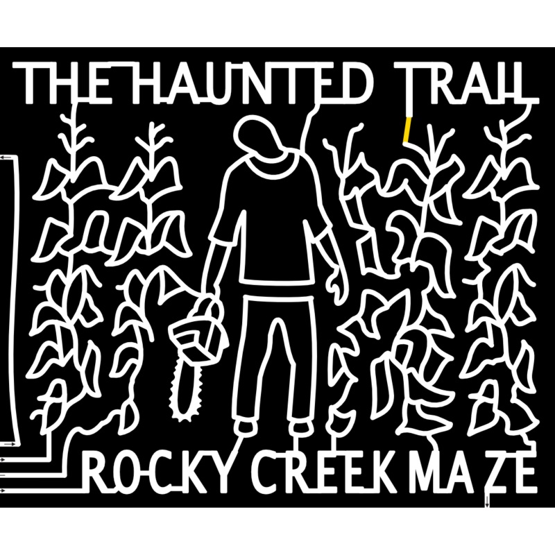 22_TX_Moulton halloween, haunt, corn, chainsaw, people,