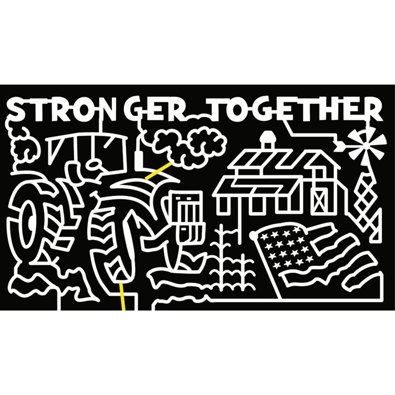 22_Water Mill_NY tractor, barn, windmill, clouds, flag, America, patriotic, farm