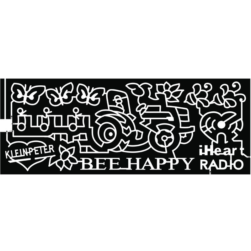 22_LA_Baton_Rouge Butterfly Tractor Ride iHeart Radio Bee Happy Flower Bird Farmer Logo
