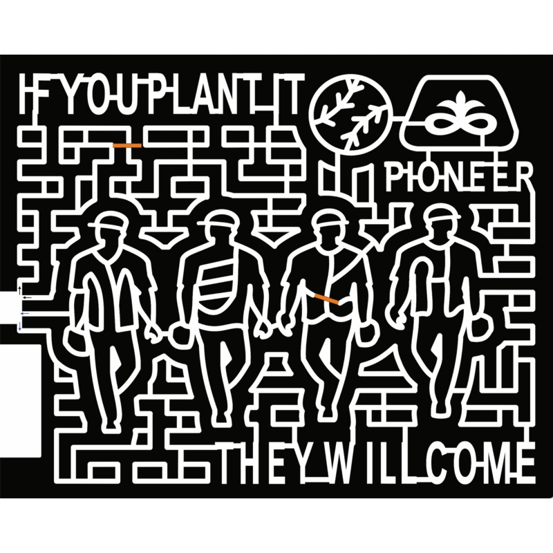 22_MN_EastGrandForks If You Plant It They Will Come People Softball Baseball Pioneer Logo