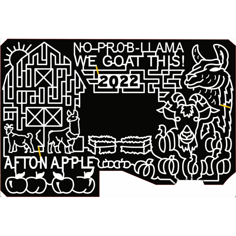 22_MN_Hastings No Prob-llama We Goat This Sun Barn Goat Llama Apple Straw Bale Pumpkin