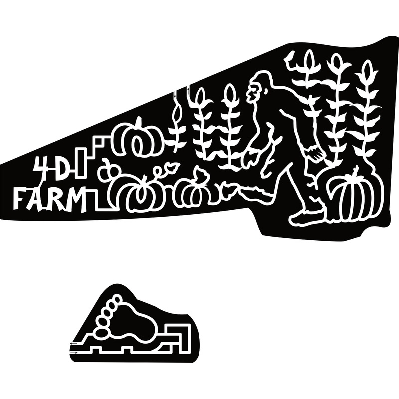 23_AL_Cullman Pumpkin, Sasquatch, Yeti, Big Foot, Corn, Footprint
