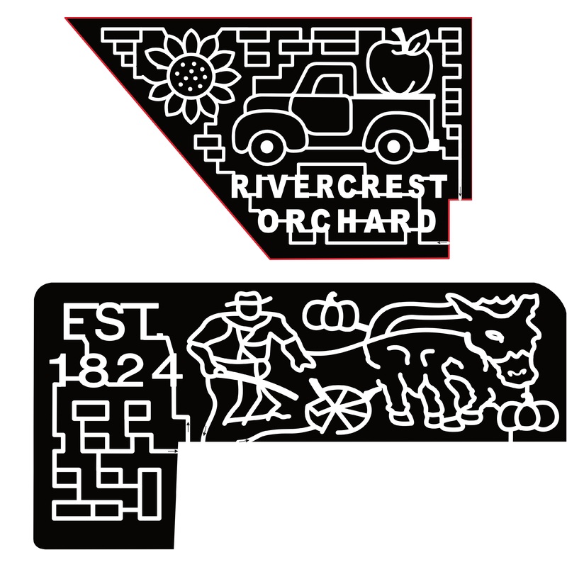 23_AR_Fayetteville Flower, Truck, Apple, Pumpkin, Farmer, Plow, Mule, EST 1824