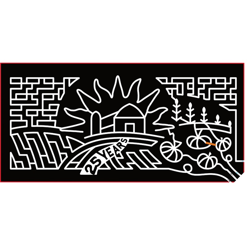 23_BC_Chilliwack Logo, Barn, 25 Years, Pumpkins, Corn, Farm, Field, Sun