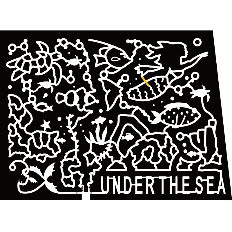 23_CO_Littleton Under the Sea, Fish, Mermaid, Sea Turtle, Coral, Clown fish, Angler Fish, Star, Bubble