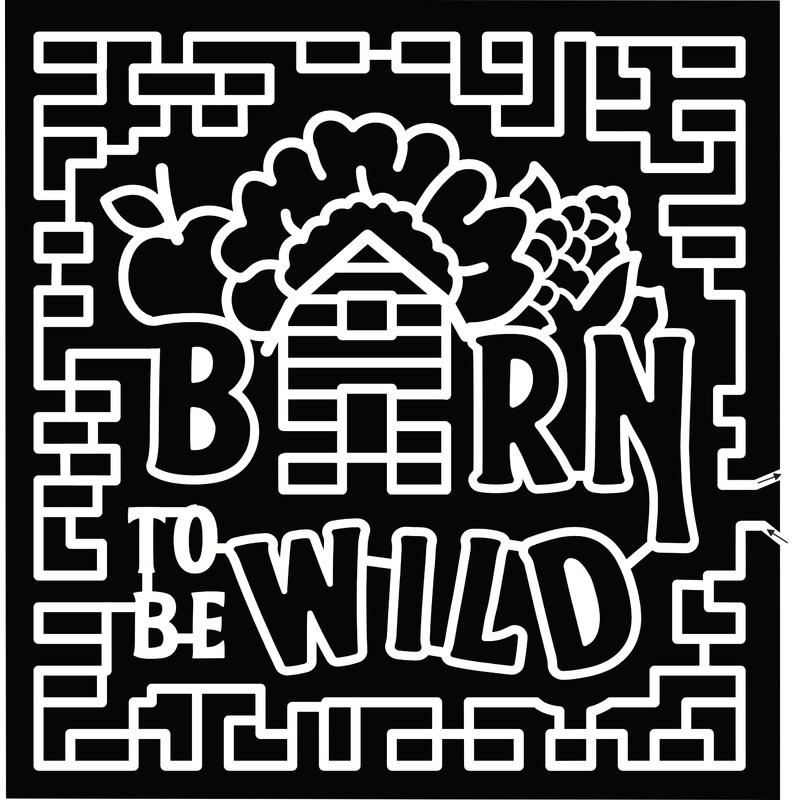 23_IN_Hobart Born to be Wild, Barn, Apple, Corn, Sunflower, Logo