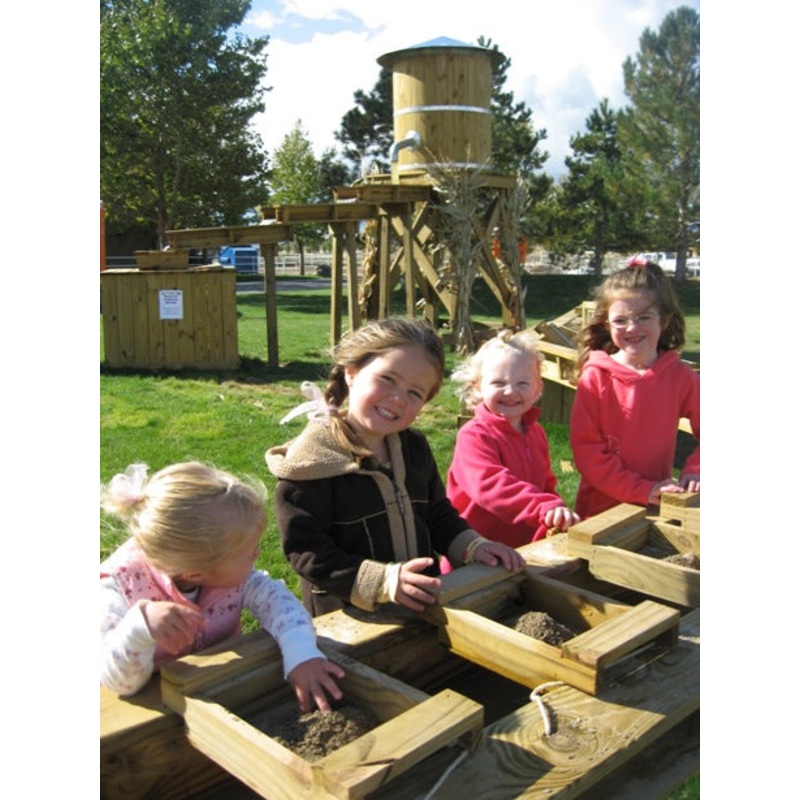 gemstone mining group of girls sluice
