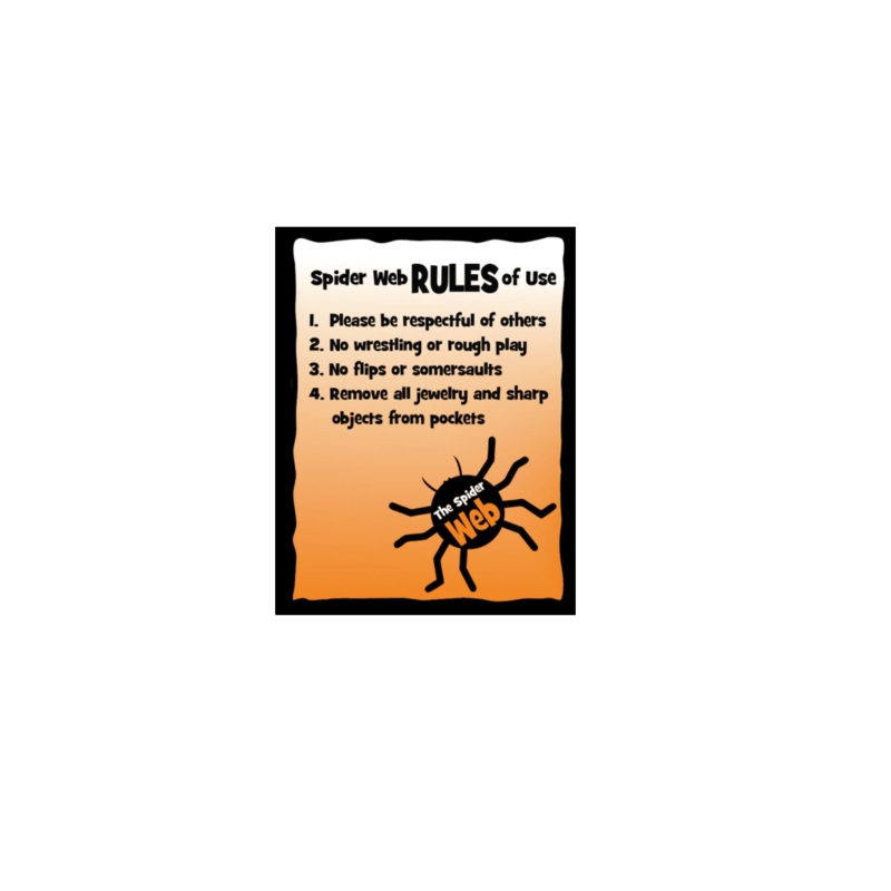 Spider Web Rules Sign