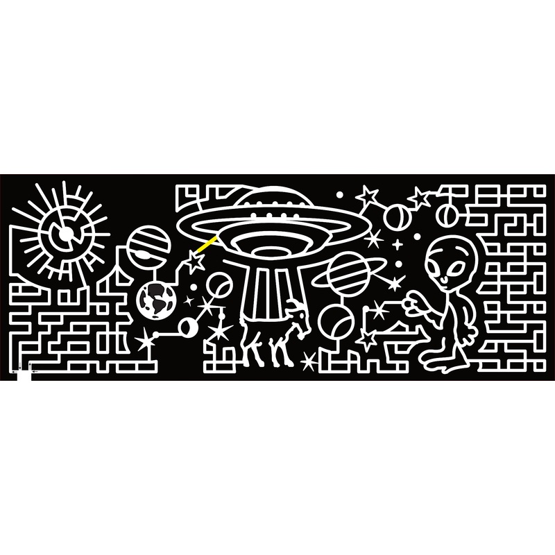 23_MI_Goodrich UFO, Goat, Alien, Planet, Earth, Saturn, Jupiter, Solar System, Star