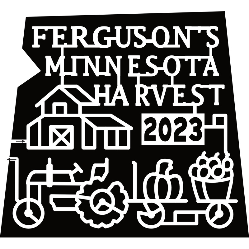 23_MN_Jordan Ferguson’s Minnesota Harvest 2023, Barn, Tractor, Pumpkin, Wagon, Apple Basket