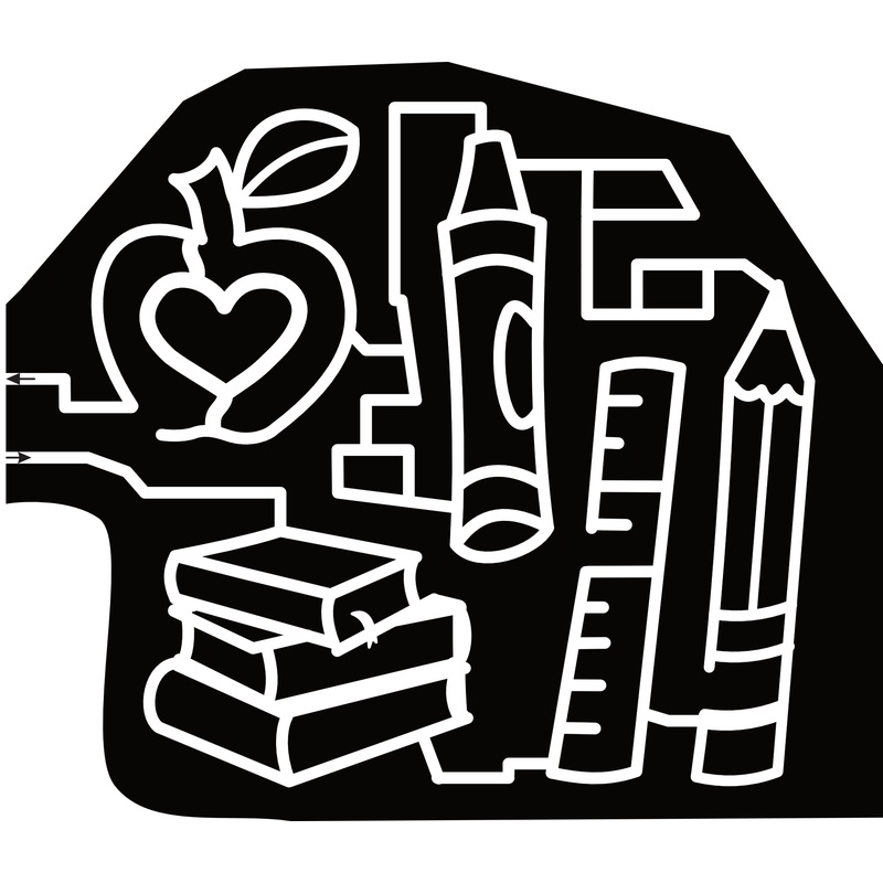 23_MS_Hernando Apple, Heart, Books, Crayon, Ruler, Pencil