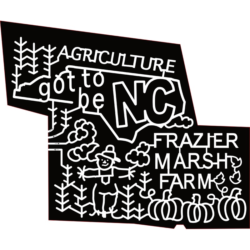 23_NC_HighPoint. Agriculture Got to Be NC, Frazier Marsh Farm, Corn, Cloud, Pumpkin, Leaves, Scare Crow, North Carolina State