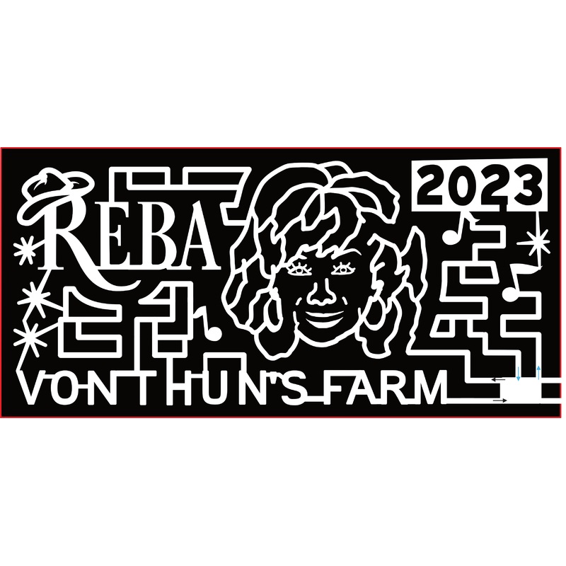 23_NJ_Monmouth Reba, 2023, Face, Cowboy Hat, Vonthun’s Farm, Star, Music Notes