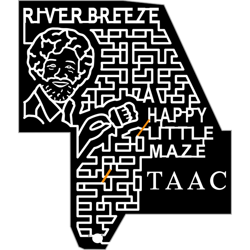 23_NS_Truro River Breeze, Bob Ross, A Happy Little Maze, TAAC, Paintbrush, Face