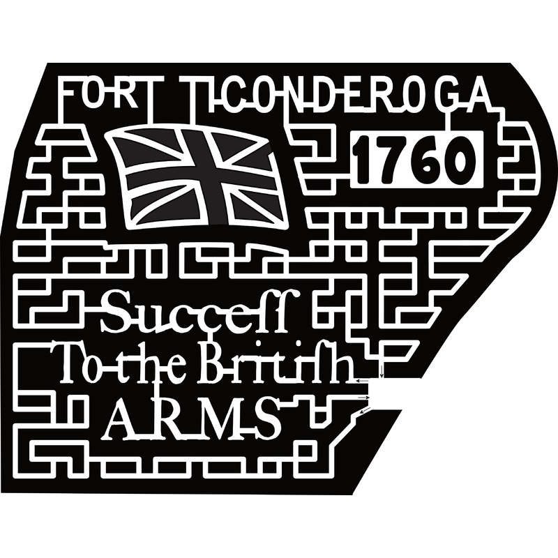 23_NY_Fort Ticonderoga Succeff To The British Arms, United Kingdom Flag, 1760