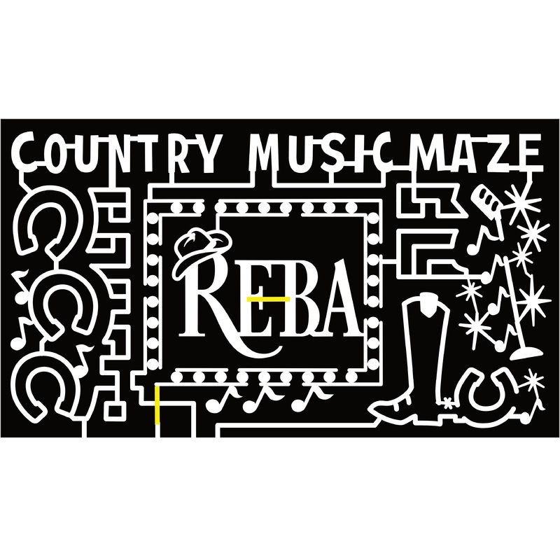 23_NY_Water Mill Country Music Maze, Horse Shoe, Reba, Music Note, Microphone, Cowboy Boot, Star,
