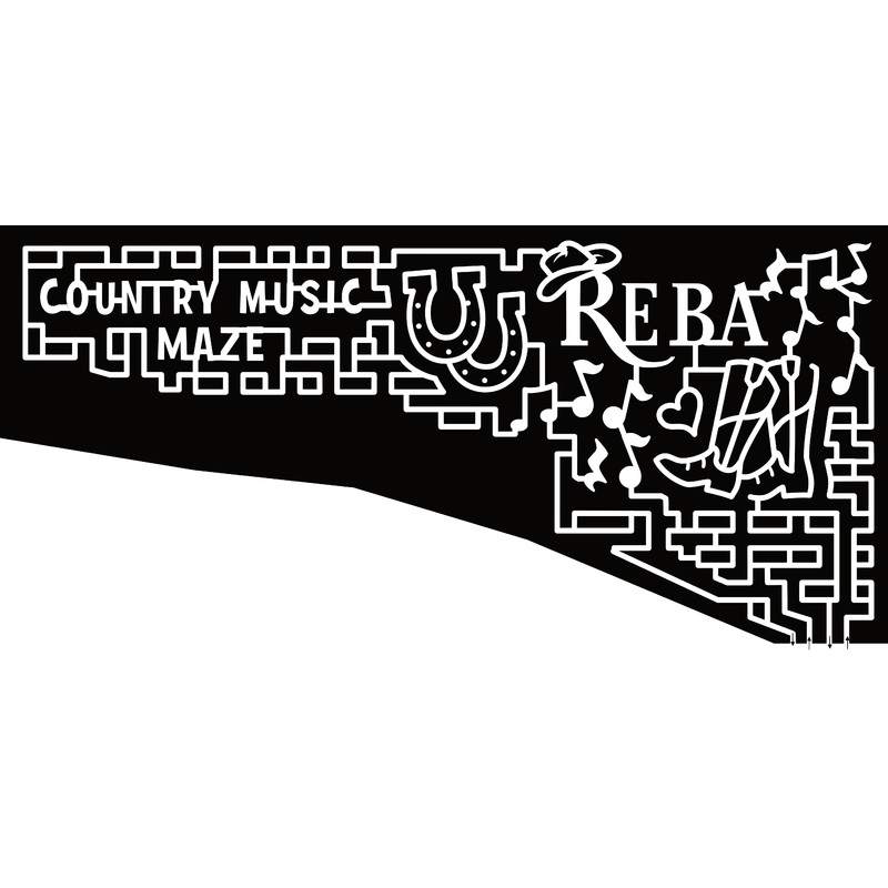 23_OH_Madison Country Music Maze, Horse shoe, Reba, Cowboy Hat, Music Note, Heart, Cowboy Boots