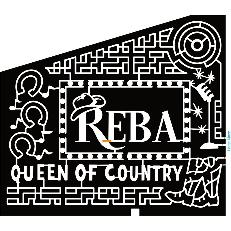 23_SC_Bennettsville Reba, Queen of Country, Cowboy Hat, Microphone, Record, Horseshoe, Music Note, Cowboy Boots, Star
