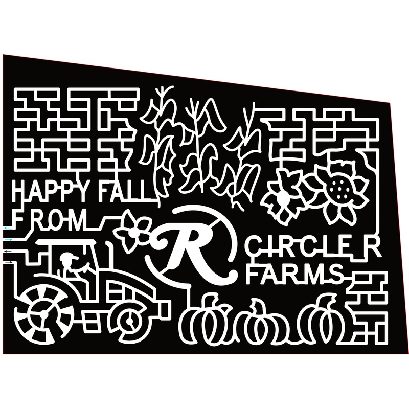 23_TN_Crossville Happy Fall From Circle R Farms, Flower, Pumpkin, Tractor, Corn, Sunflower, Logo