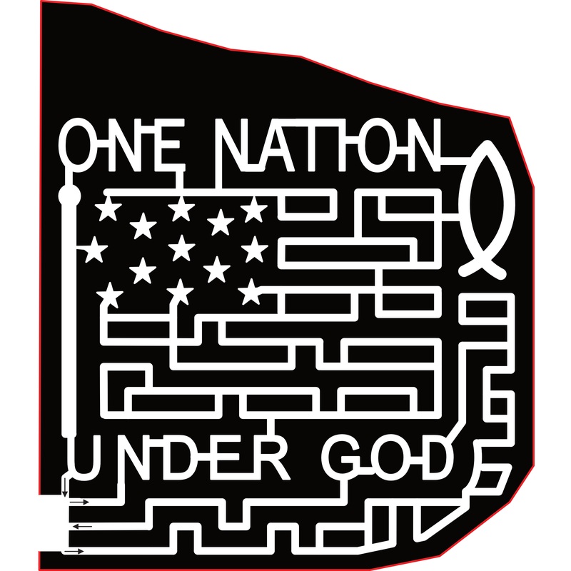 23_VA_Galax One Nation Under God, Flag, Patriotic, Star