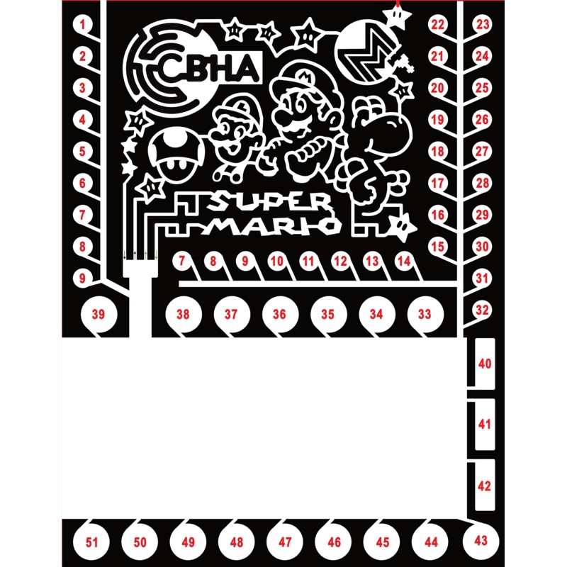 23_WA_Pasco Super Mario, Mario, Yoshi, Luigi, Mushroom, Star, Logo, CBHA