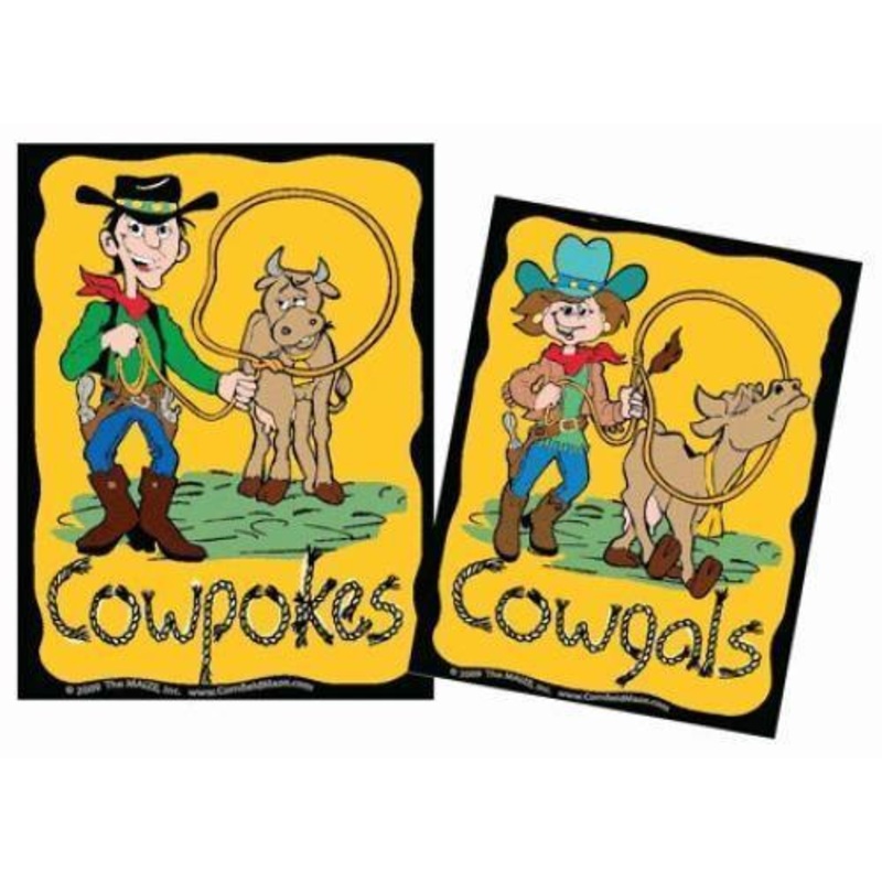 Cowboy & Girl Restroom Signs