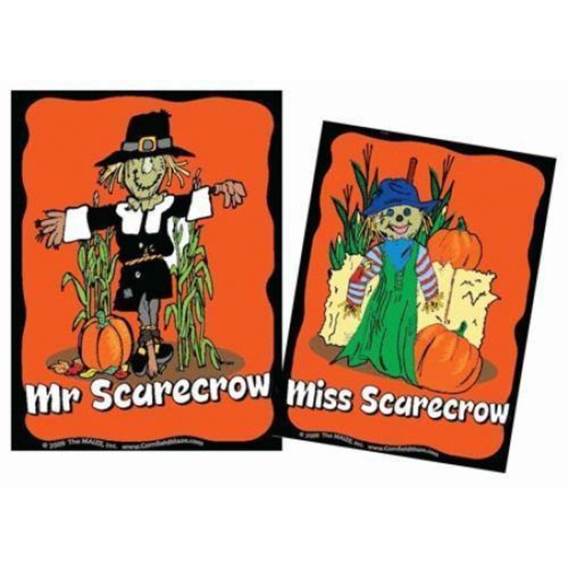 Mr and Miss Scarecrow Restroom Sign