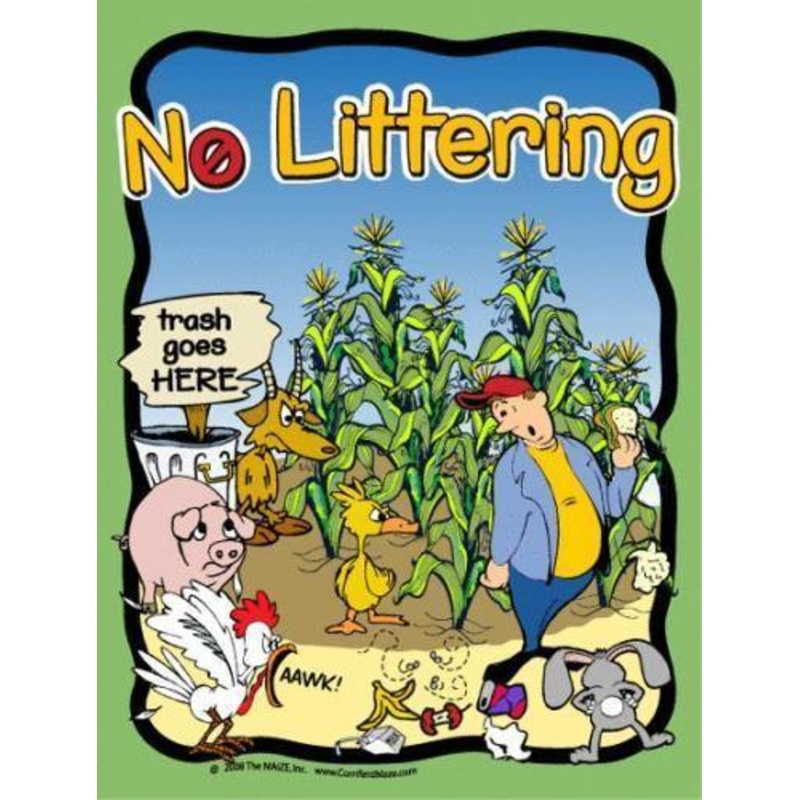 No Littering Sign