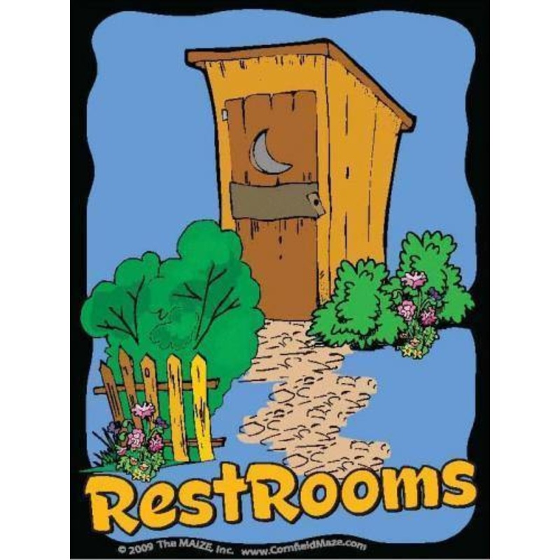 Outhouse Restroom Sign