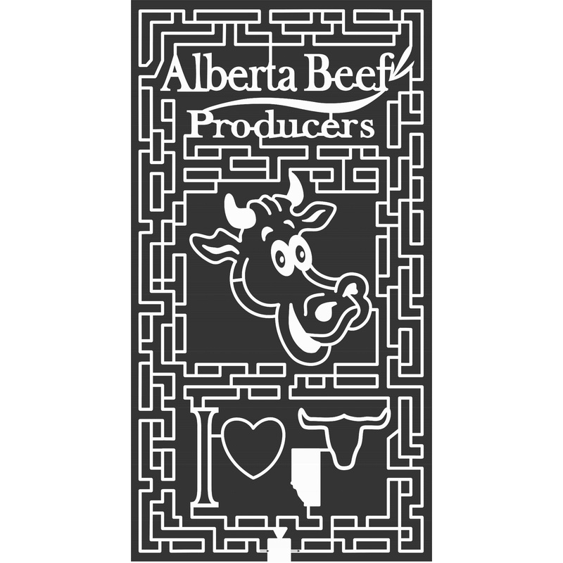 06_AB_Grand_Prairie Alberta, Cow, Horn, Skull, Animal, Heart, province, shape