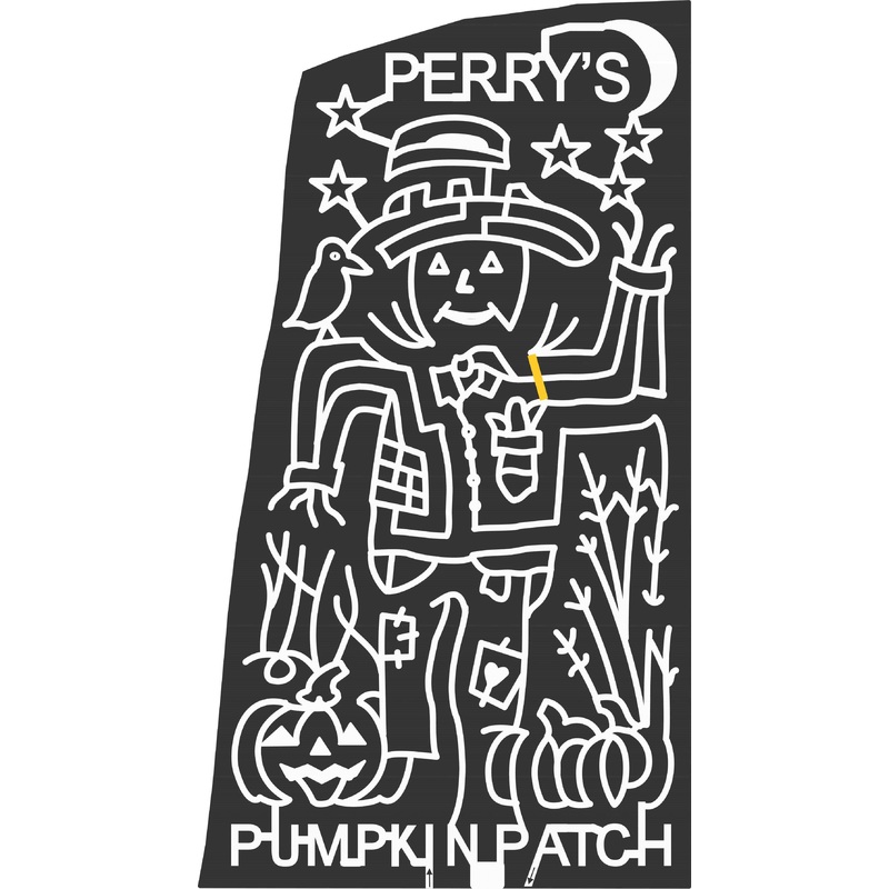 06_CA_Fremont California, Scarecrow, star, Moon, crow, Corn, Pumpkin
