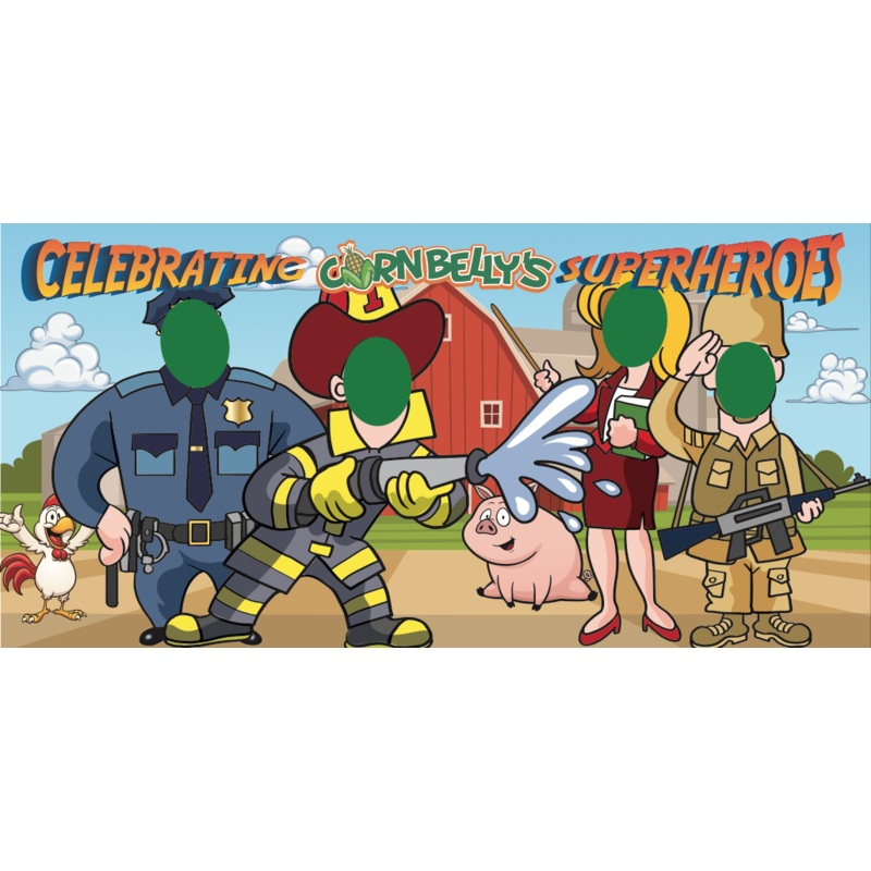 Artwork for Local Super Hero 8′ x 4′ Photo Opp Sign