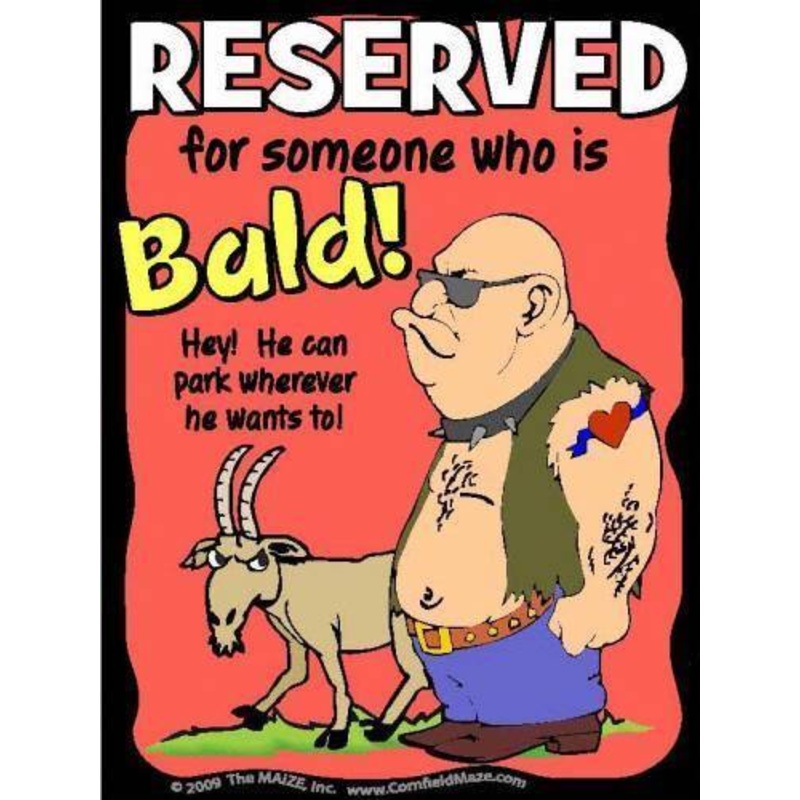 Bald #1 Parking Sign