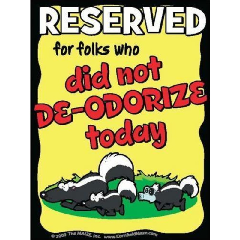 Skunks Parking Sign