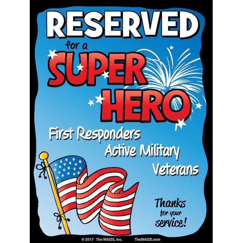 Super Hero Parking Sign