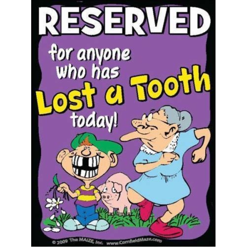 Tooth Fairy Parking Sign