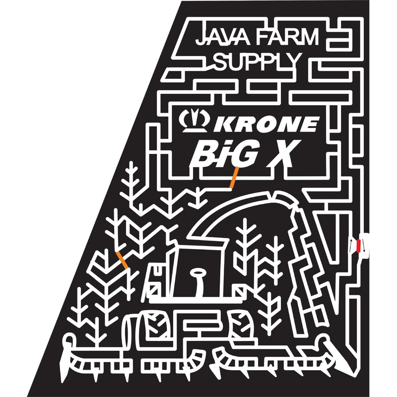 06_NY_Arcade A New York, combine, Corn, equipment, sponsor, logo, krone, big x