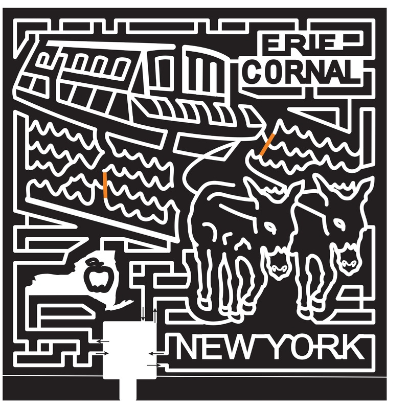 06_NY_Buffalo A New York, state, shape, Apple, donkey, Animal,