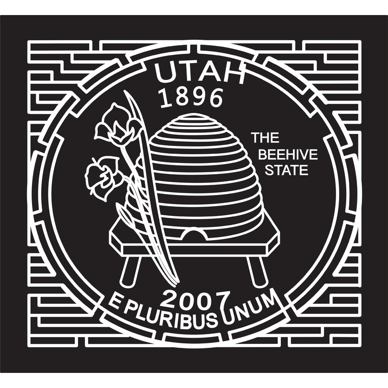 06_UT_Lehi A Utah, beehive, coin, Flower